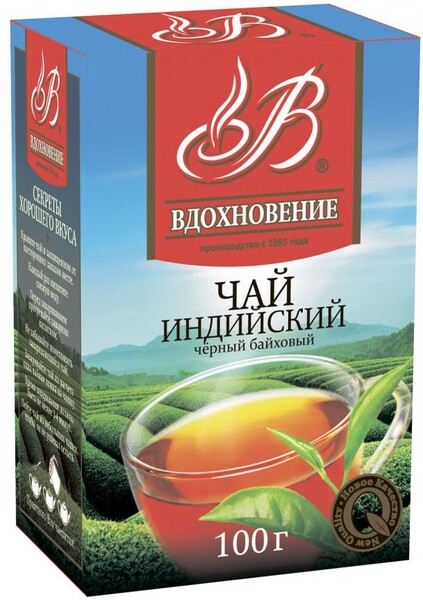 Чай черный «Вдохновение» индийский среднелистовой, 100 г