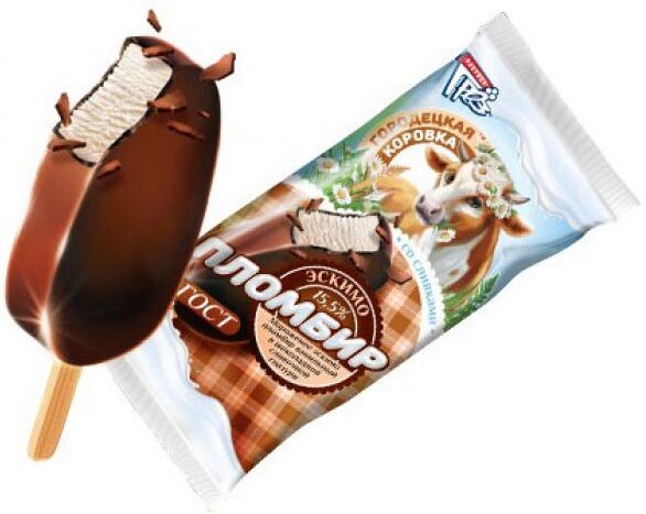 Мороженое Фабрика Грез эскимо ванильное в шоколаде 70г