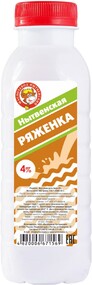 Ряженка МЗ НЫТВЕНСКИЙ ГОСТ 4% п/б без змж 400г