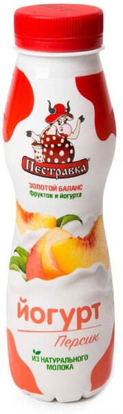 Йогурт питьевой «Пестравка» Персик 2%, 270 г