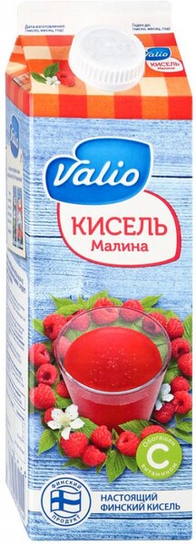 Кисель Valio Малина, 0,95л