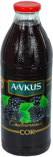 Сок AzVkus Ежевичный, 1 л., стекло