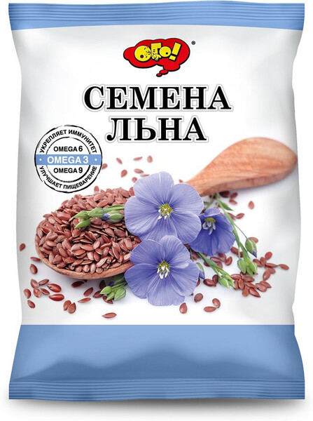 Семена льна ОГО!, 150г Россия, 150 г