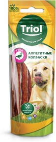 Лакомство для собак Triol Аппетитные колбаски из Утки 40г