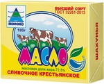 Масло сливочное Молоко Шахунья Крестьянское 72.5% 180г