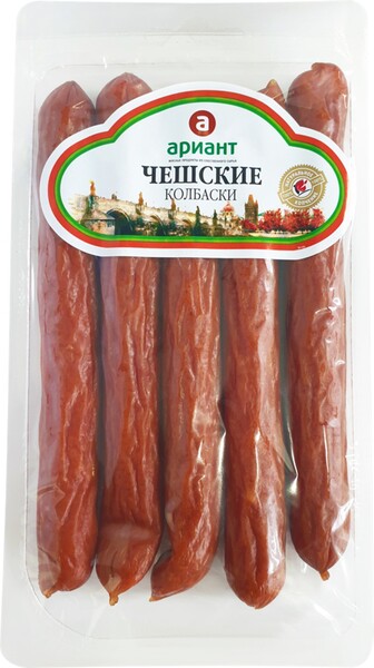 Колбаски полукопченые АРИАНТ Чешские категория В, 260г