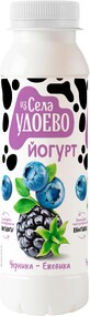 Йогурт питьевой «Из села Удоево» черника ежевика 2,5%, 260 г