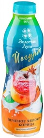 Йогурт питьевой «Золотые Луга» печеное яблоко корица 2,5%, 720 мл