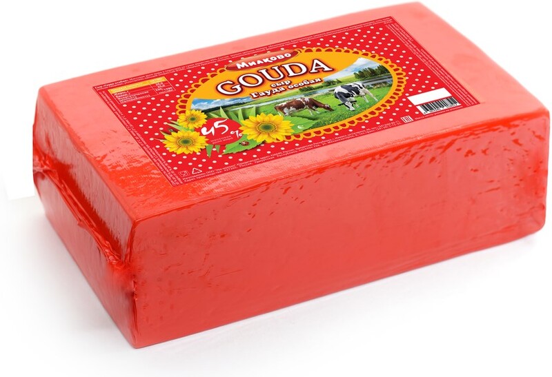 Сыр МИЛКОВО Гауда 45%, без змж, весовой Россия 