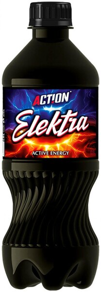 Напиток газированный Action! Elektra active energy тонизирующий безалкогольный, 500 мл