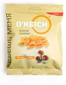 Чипсы O'KEICH вкус белые грибы, 90 г