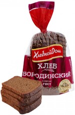 Хлеб Хлебный дом Бородинский 0,4кг