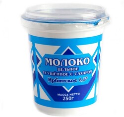 Молоко Ирбитское Сгущенное цельное с сахаром 8.5% 250г