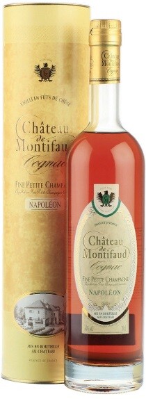 Коньяк французский «Petite Champagne Chateau de Montifaud Napoleon» в подарочной упаковке, 0.7 л