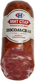 Колбаса сырокопченая «Мит Стар» Посольская, 400 г