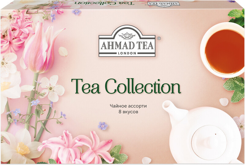 Чайное ассорти Ahmad Tea Kew Selection Эксклюзивная коллекция в пакетиках 4 вкуса, 40 х 2 г