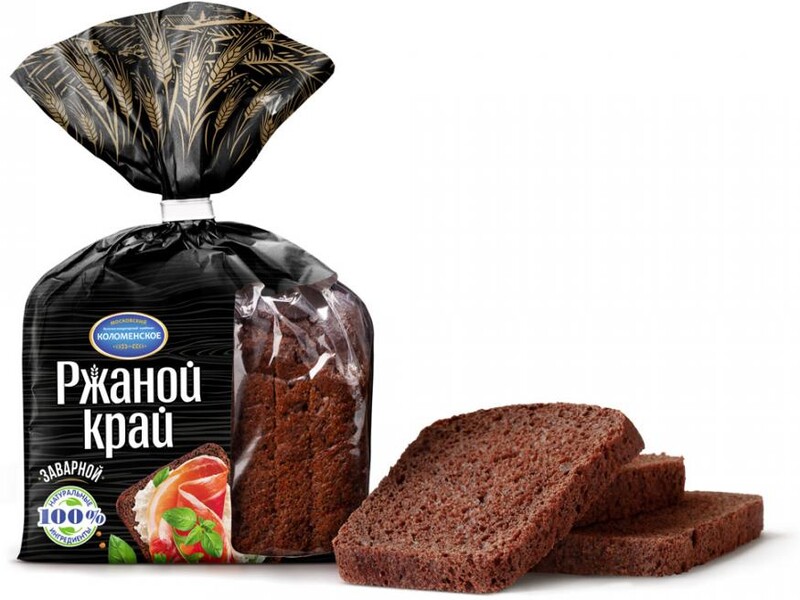 Хлеб Ржаной Край заварной 300 г в нарезке