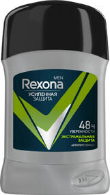 Rexona Men Экстремальная защита Дезодорант антиперспирант в стике мужской, 50 мл