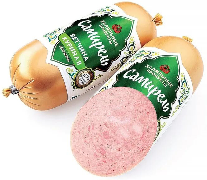 Ветчина куриная САМИРЕЛЬ халяль, 450г