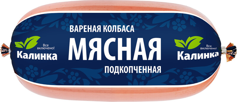 Колбаса Калинка Мясная подкопченная вареная, 1кг
