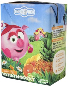 Нектар «Смешарики» Мультифруктовый, 200 мл