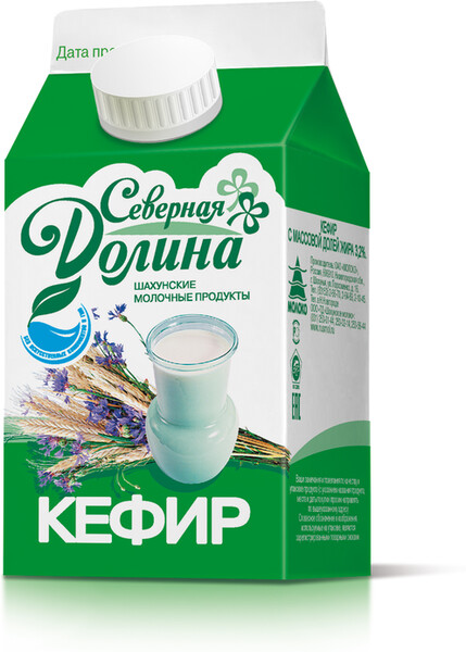 Кефир Северная Долина 3.2% 450г