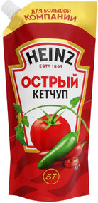 Кетчуп Heinz томатный острый 550 г, Россия