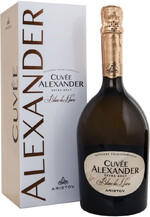 Вино игристое белое экстра брют «Aristov Cuvee Alexander Blanc De Noirs» в подарочной упаковке, 0.75 л