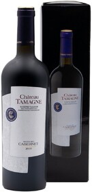Вино красное сухое «Каберне Тамани» в подарочной упаковке, 0.75 л