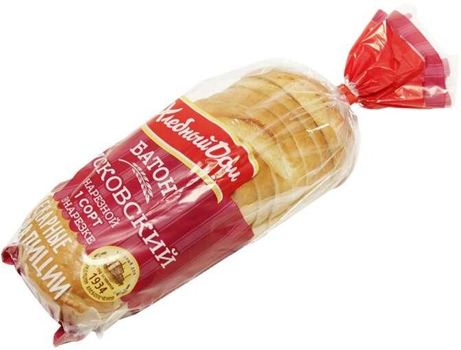 Хлеб Fazer Хлебный Дом, Московский нарезной 1с., 350 гр., пакет