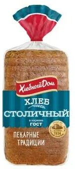 Хлеб Fazer Хлебный Дом, Столичный нарезка, 700 гр., пакет