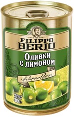 Оливки Filippo Berio с лимоном, 300 г