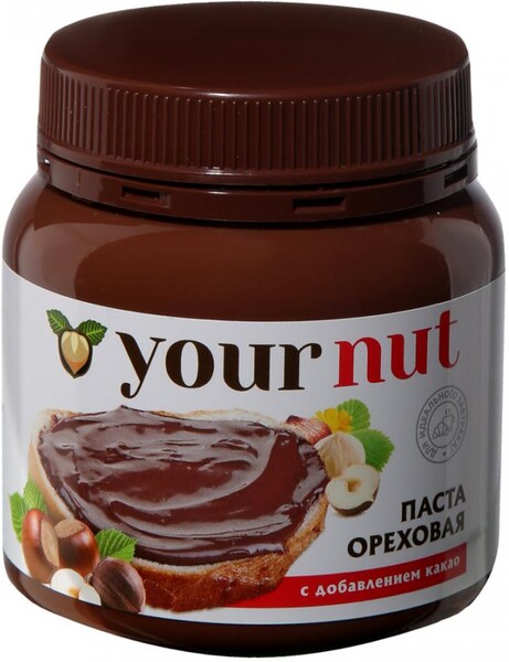 Паста Your Nut ореховая с добавлением какао 0,25кг