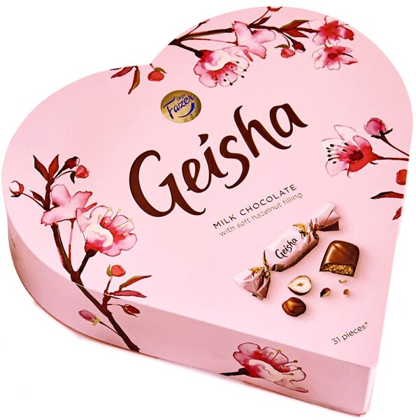 Шоколадные конфеты Fazer Geisha Сердце, 225г