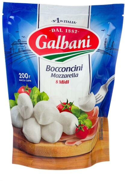 Galbani Сыр Моцарелла Боккончини 45% емск