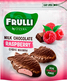 Конфеты «O'Zera» Frulli суфле малины в шоколаде, 125 г