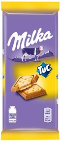 Шоколад молочный Milka с соленым крекером 