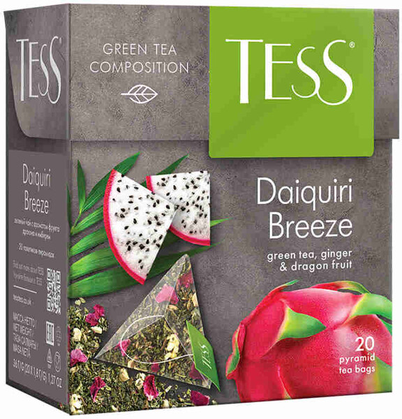 Чай Tess Daiquiri Breeze зеленый 20 пирамидок по 1.8 г