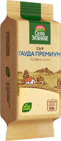 Сыр Село Зеленое Гауда Премиум 40%, 400 г