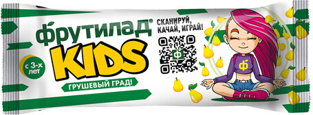 Батончик фруктовый Грушевый град Фрутилад KIDS 25 гр., флоу-пак