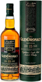 Виски Glendronach Revival 15 y.o. Highland Single Malt Scotch Whisky (gift box) 0.7л