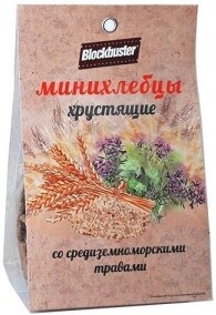 Хлебцы мини BLOCKBUSTER Средиземноморские, 0.10кг