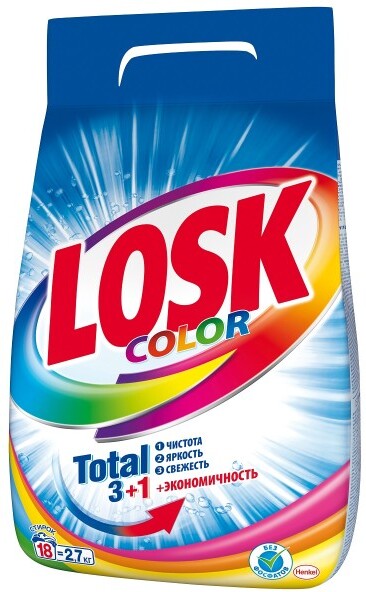 Порошок стиральный Losk Color Total 2.7кг