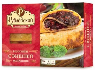 Блинчики Рублевский с вишней замороженные, 0.50кг