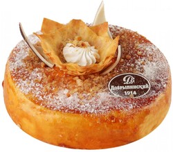 Торт Добрынинский Креп де Пари Французский блинный карамельный 1кг