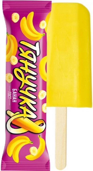 Фруктовый лёд Белая Долина ТЯНУЧКА банан, 0.07кг