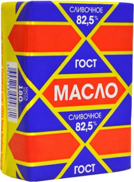 Масло сливочное Азбука Сыра Традиционное ГОСТ 82.5%, 180г