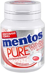 Жевательная резинка Mentos Pure white вкус Клубника 54г