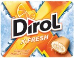 Жевательная резинка Dirol X-Fresh без сахара со вкусом мандарина 16г