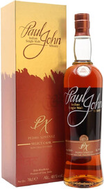 Виски индийский «Paul John Pedro Ximenez Select Cask» в подарочной упаковке, 0.7 л